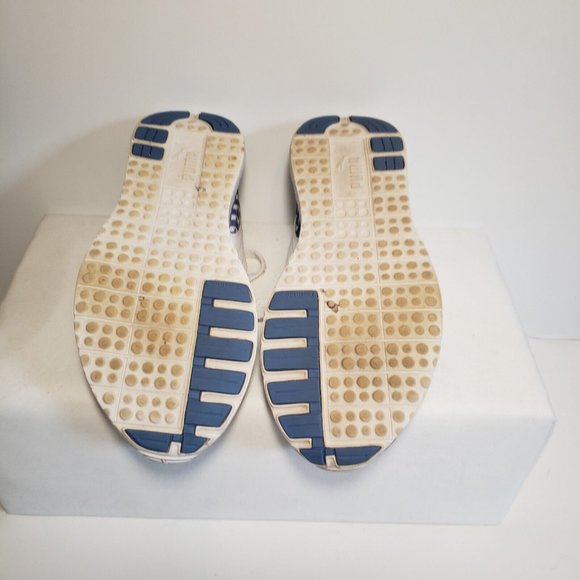 PUMA CARSON WOMEN'S RUNNER GLITCH SNEAKER BLUE & WHITE sz 8 ATHLETIC SHOE - Picture 3 of 9